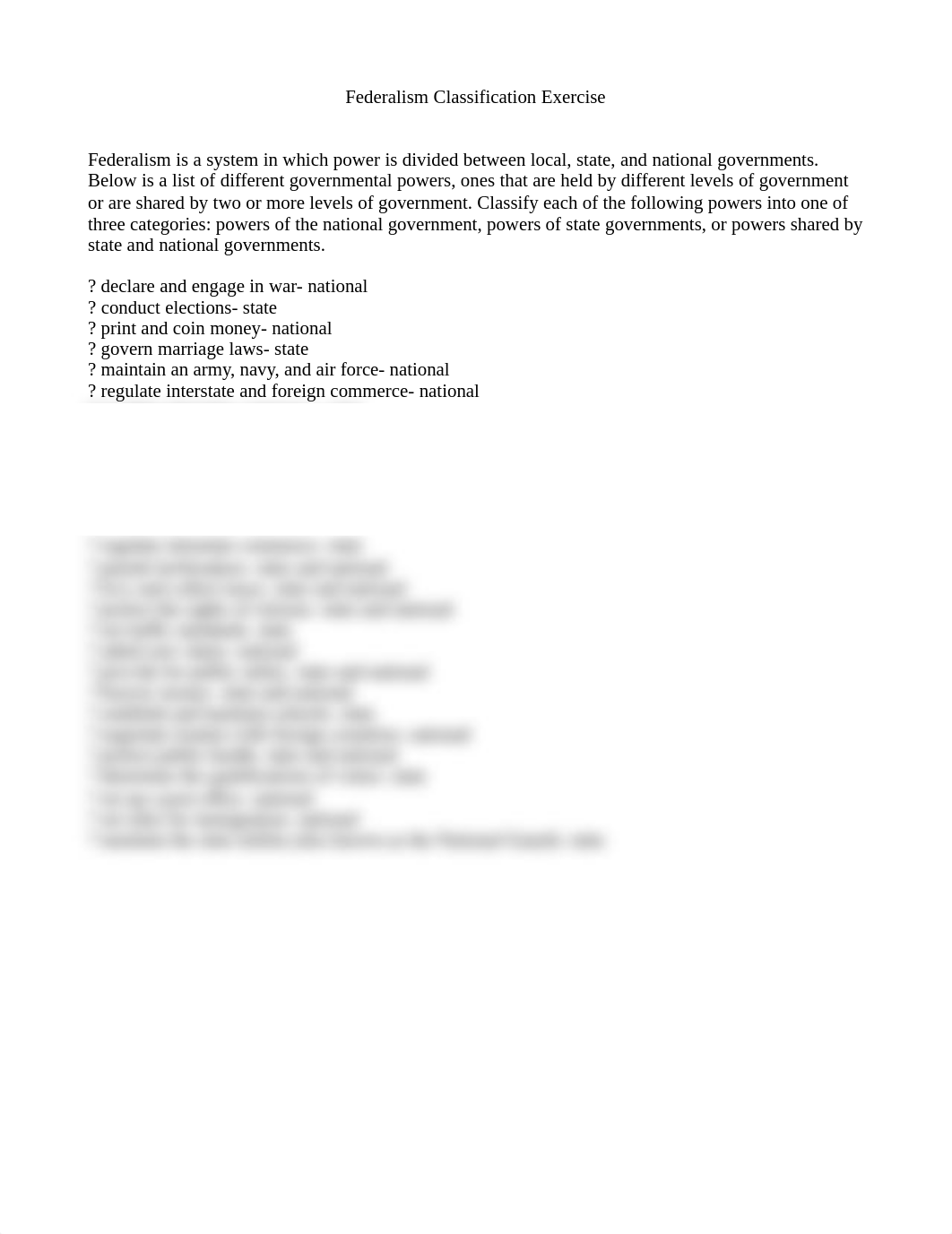 Federalism Classification Exercise.doc_db1mvrt31un_page1