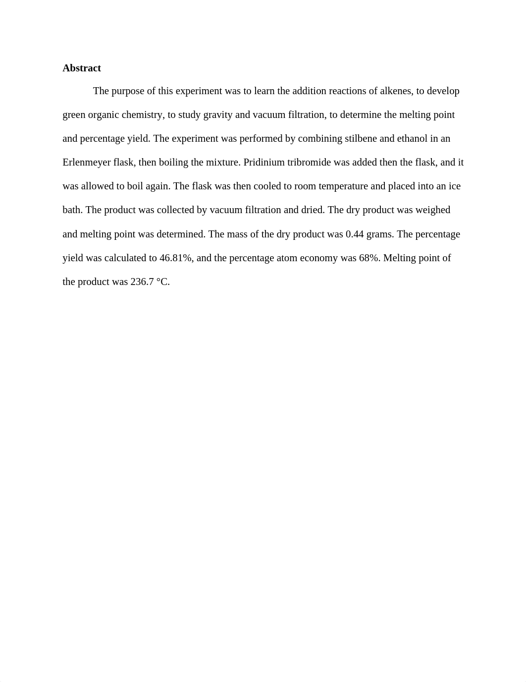 Bromination of an Alkene Lab Report.docx_db1ocwcpzln_page2