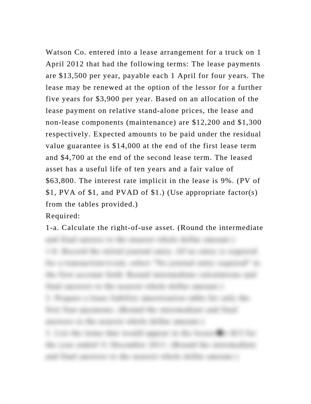 Watson Co. entered into a lease arrangement for a truck on 1 April 2.docx_db1su1i2cma_page2