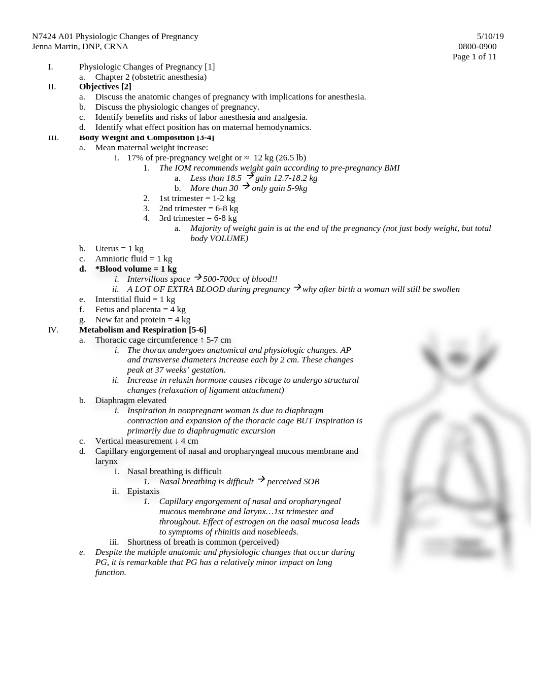 A01 Physiologic Changes of Pregnancy .docx_db211qurvkt_page1