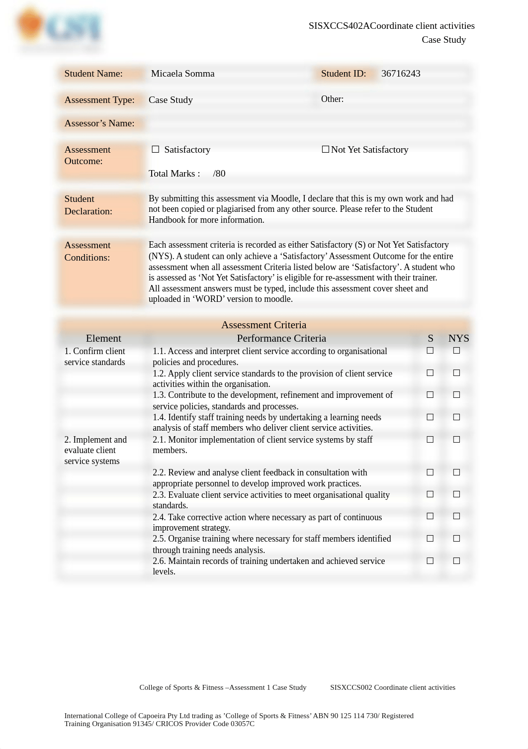 Coordinate Client activities-Case Study Assessment - StudentV1.docx_db2ebhq09gb_page1