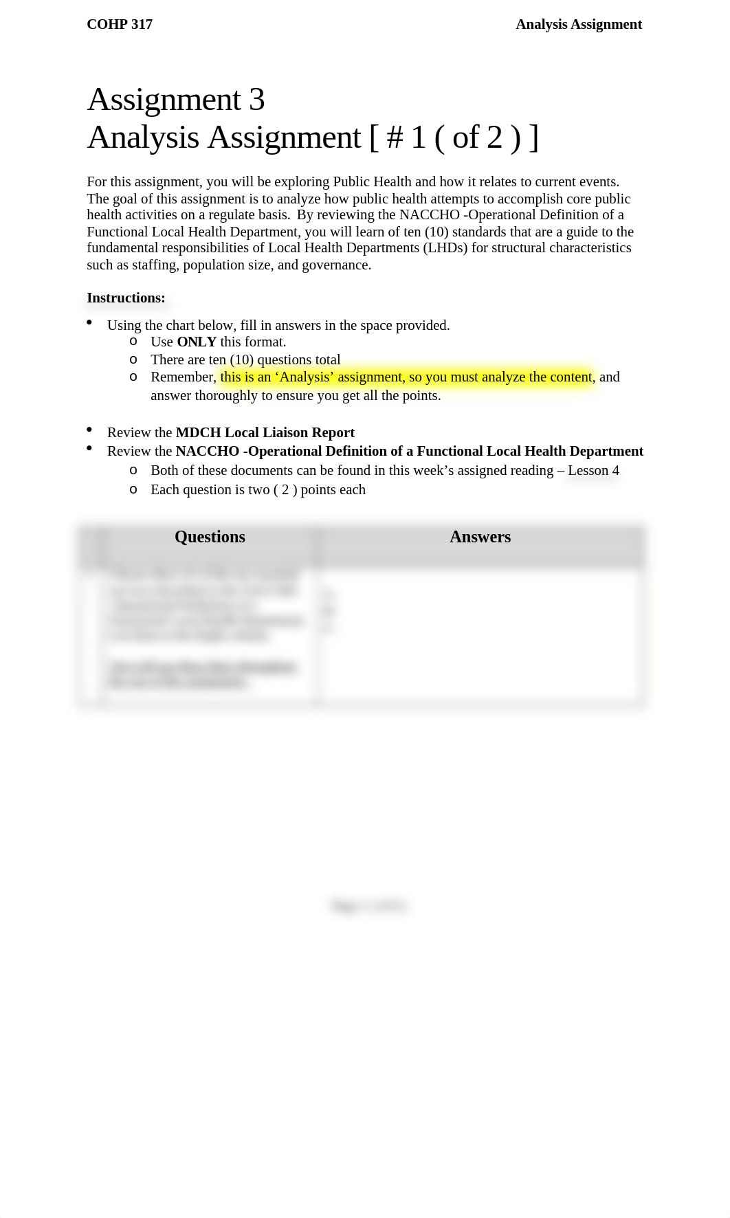 COHP 317 Assignment 3 - Analysis Assignment.docx_db2m51znnma_page1