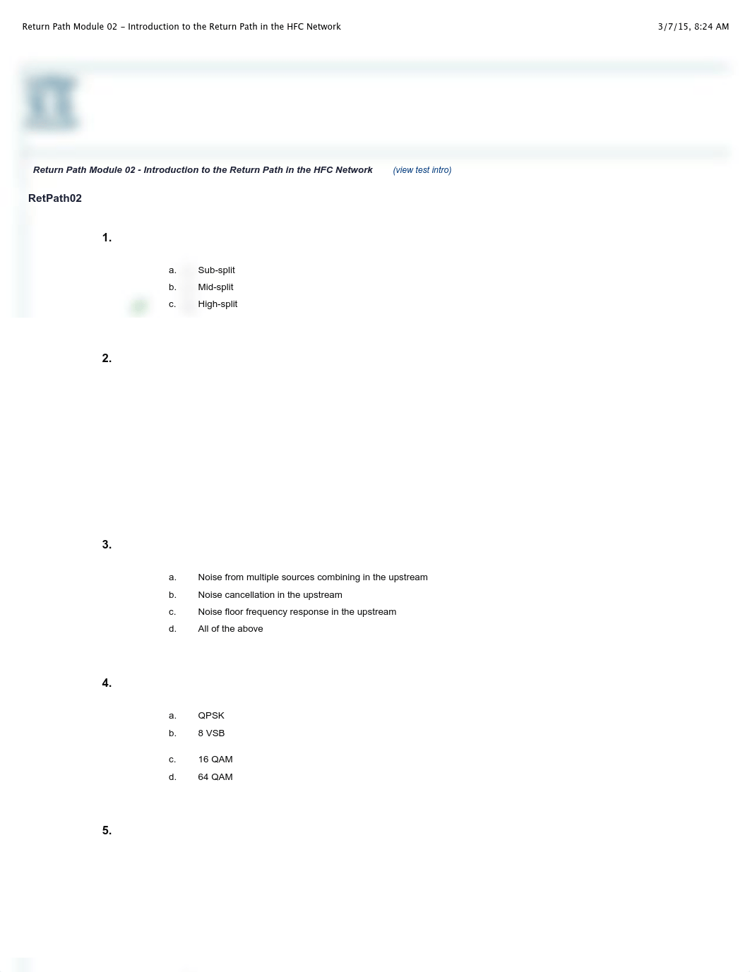 Return Path Module 02 - Introduction to the Return Path in the HFC Network_db2qi6ad3sa_page1