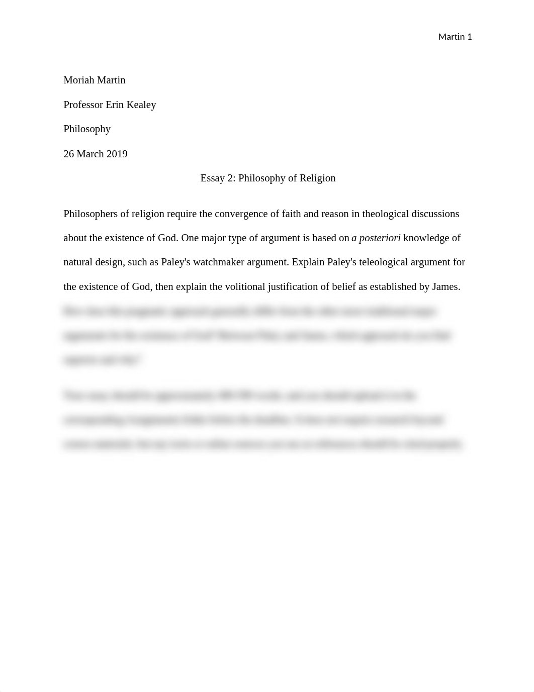 Essay 2 - Philosophy of Religion.docx_db32kg912zl_page1