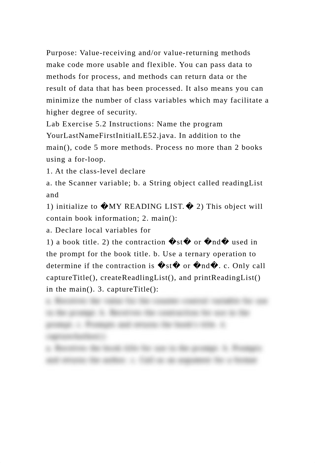 Purpose Value-receiving andor value-returning methods make code mo.docx_db3gyfmon5z_page2