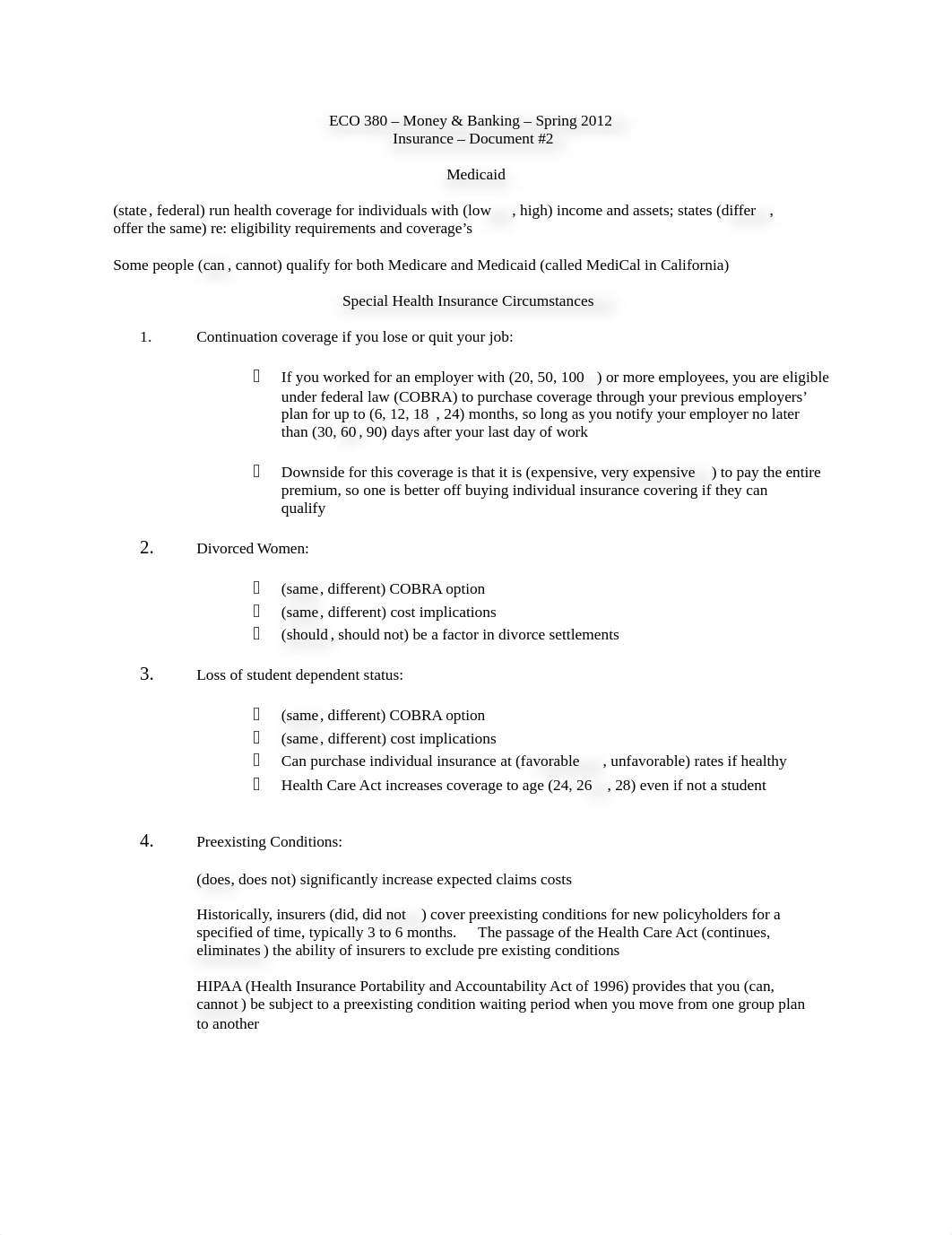 ECO 380 Spring 2012 Chapter 13 Insurance Document #2_db3loq0fcwa_page1