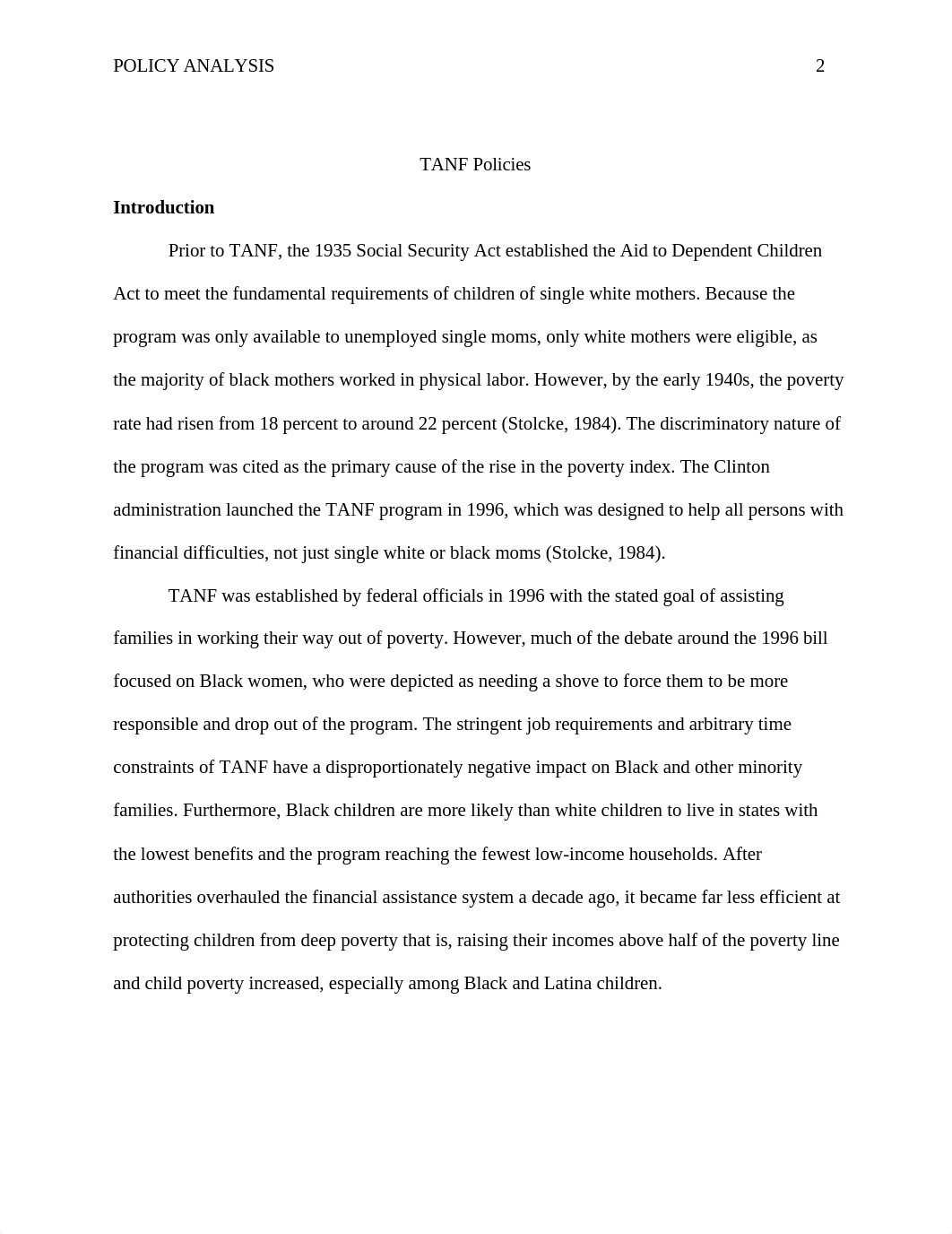 Policy Analysis TANF Final Draft.docx_db3rpujh386_page2