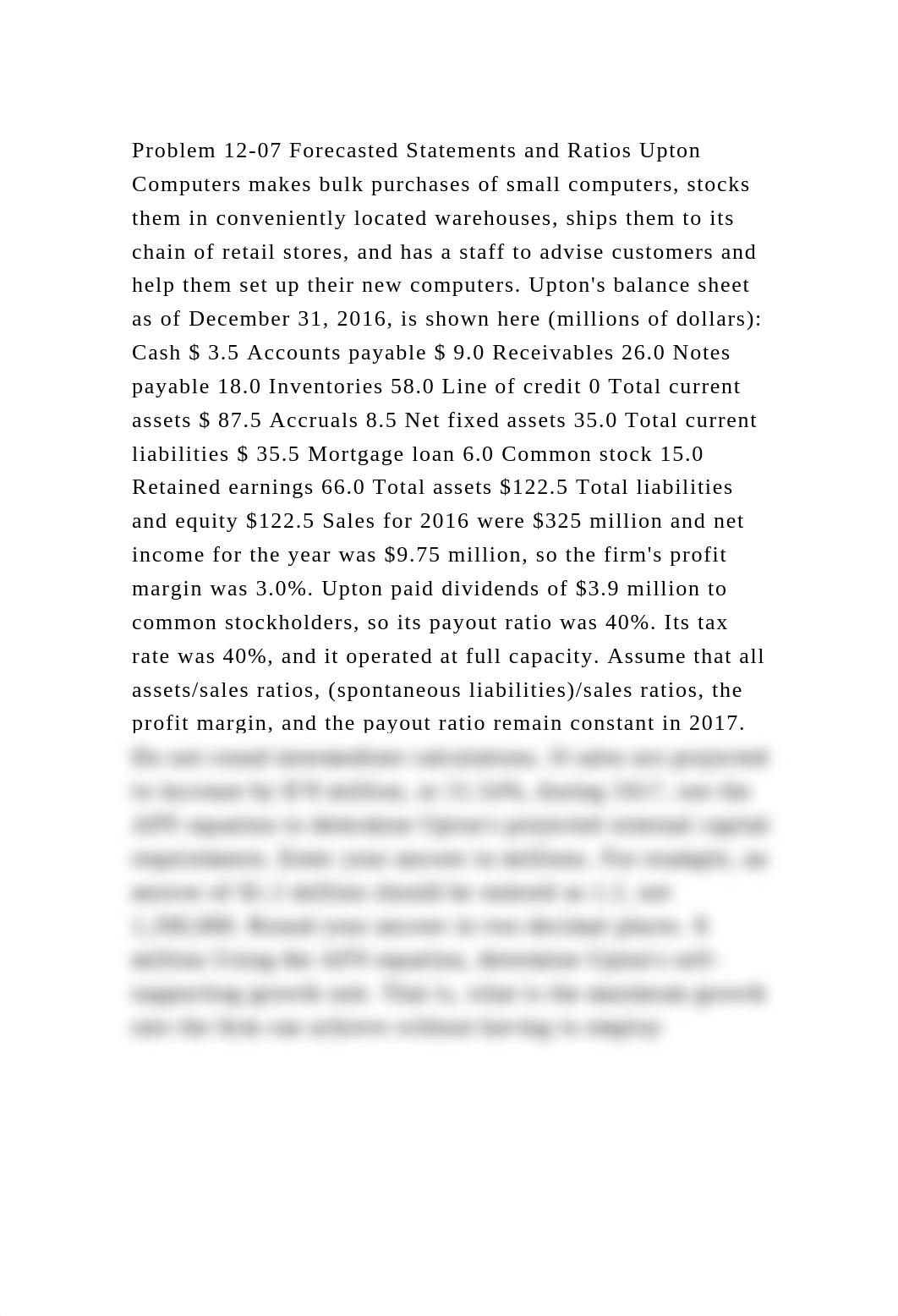 Problem 12-07 Forecasted Statements and Ratios Upton Computers makes.docx_db3ycs5cns0_page2