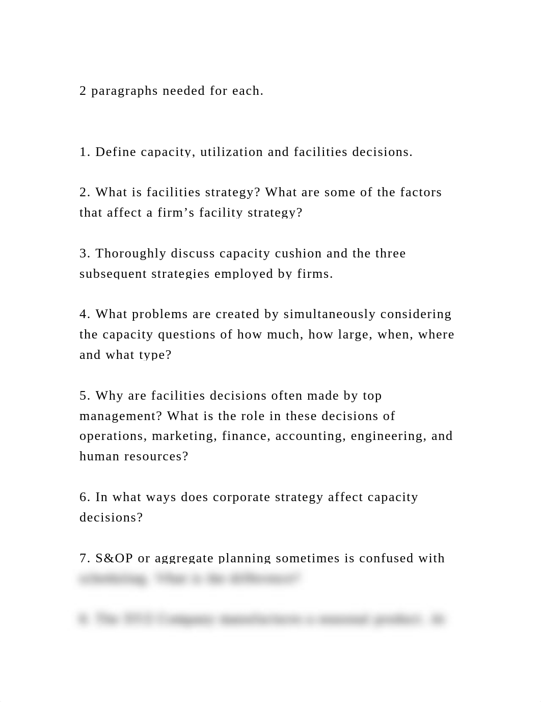 2 paragraphs needed for each. 1. Define capacity, utilization .docx_db4byystqtc_page2