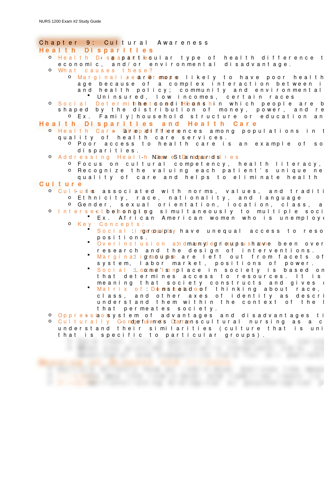 NURS 1200- Exam #2 Study Guide.docx_db4zxj4p2w0_page1