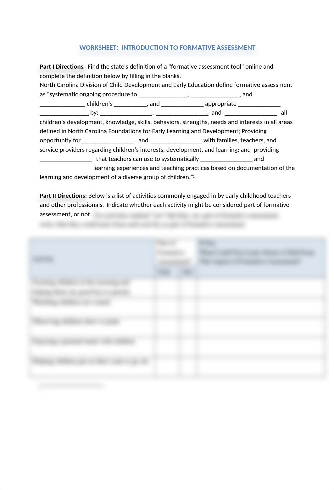 WORKSHEET Introduction to Formative Assessment.doc_db53d518tlz_page1