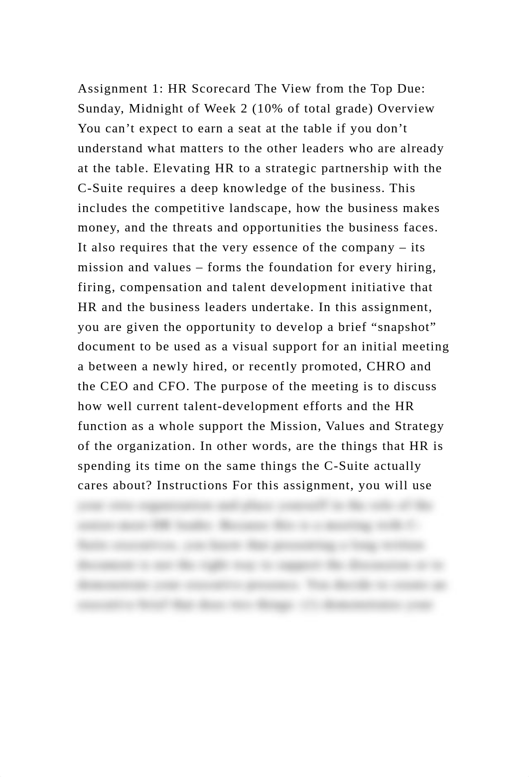 Assignment 1 HR Scorecard The View from the Top Due Sunday, Midnig.docx_db5cr1vpq4h_page2