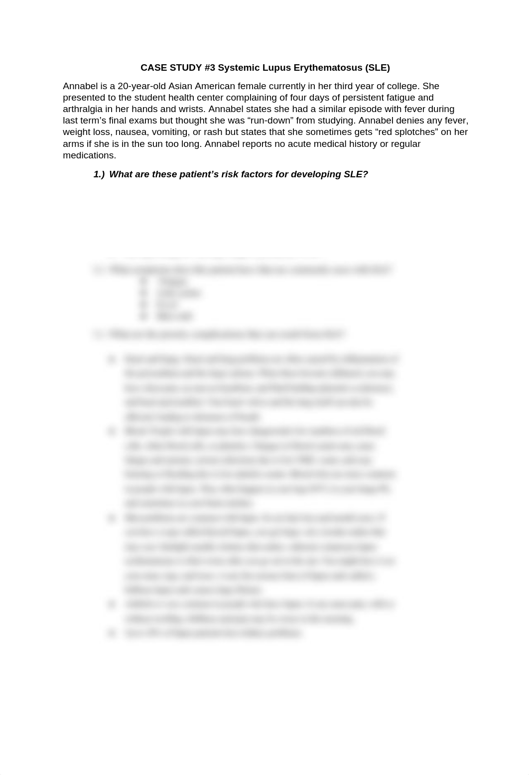 CASE STUDY #3 Systemic Lupus Erythematosus (SLE).docx_db607qmzxyb_page1