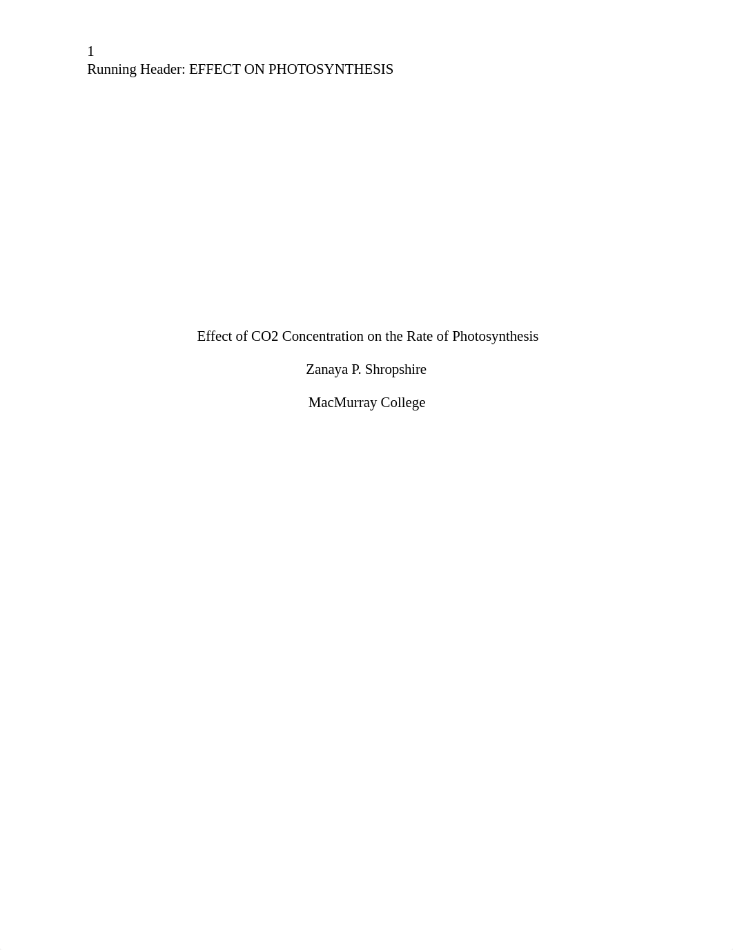 Effect of CO2 Concentration on the Rate of Photosynthesis.docx_db67if6s4gv_page1