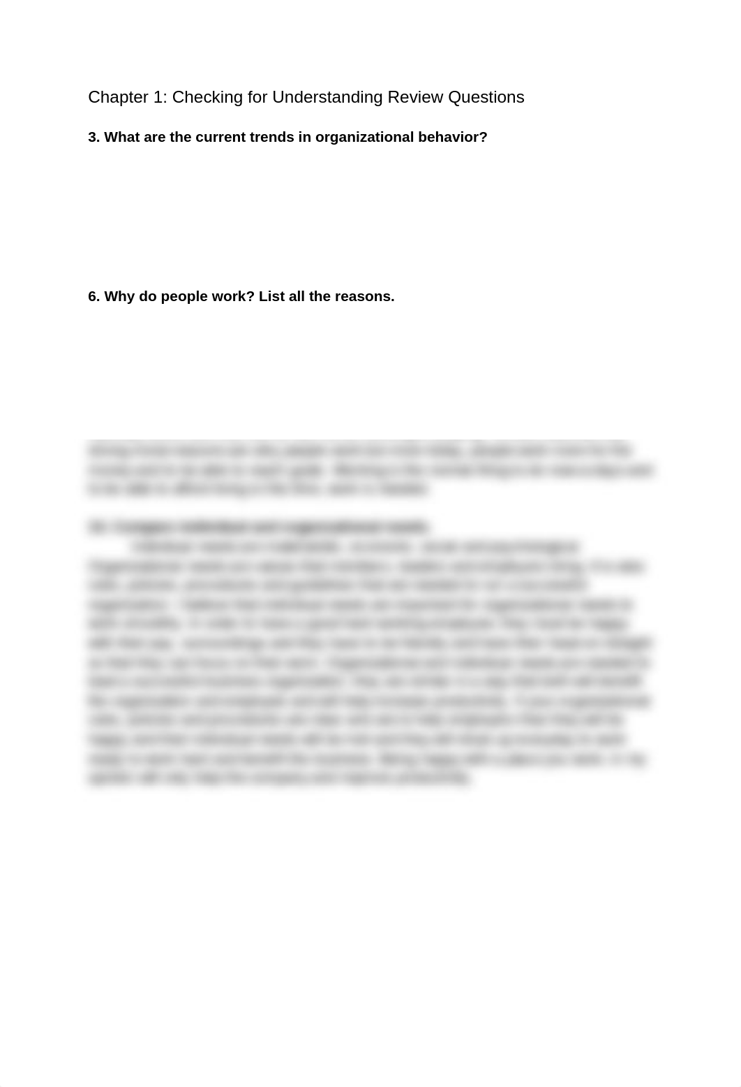 Chapter 1- Checking for Understanding Organizational Behavior.docx_db6dunpyynw_page1