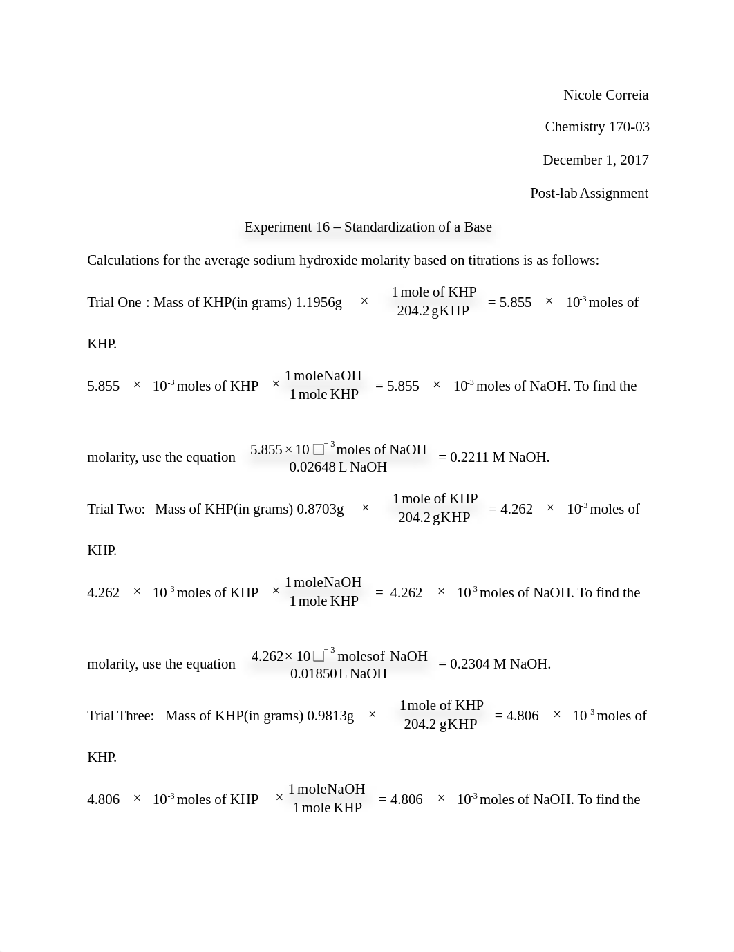 Chem post lab experiment 16_db6p763senj_page1