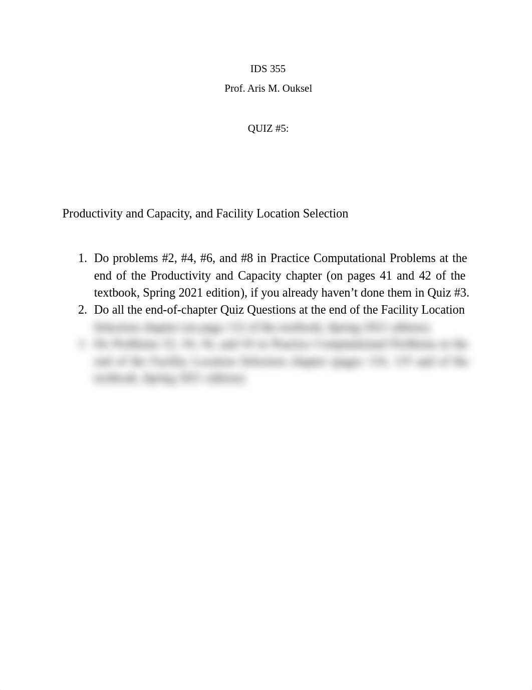 QUIZ #5 - Productivity + Capacity and Facility Location.pdf_db6qtuffcc7_page1