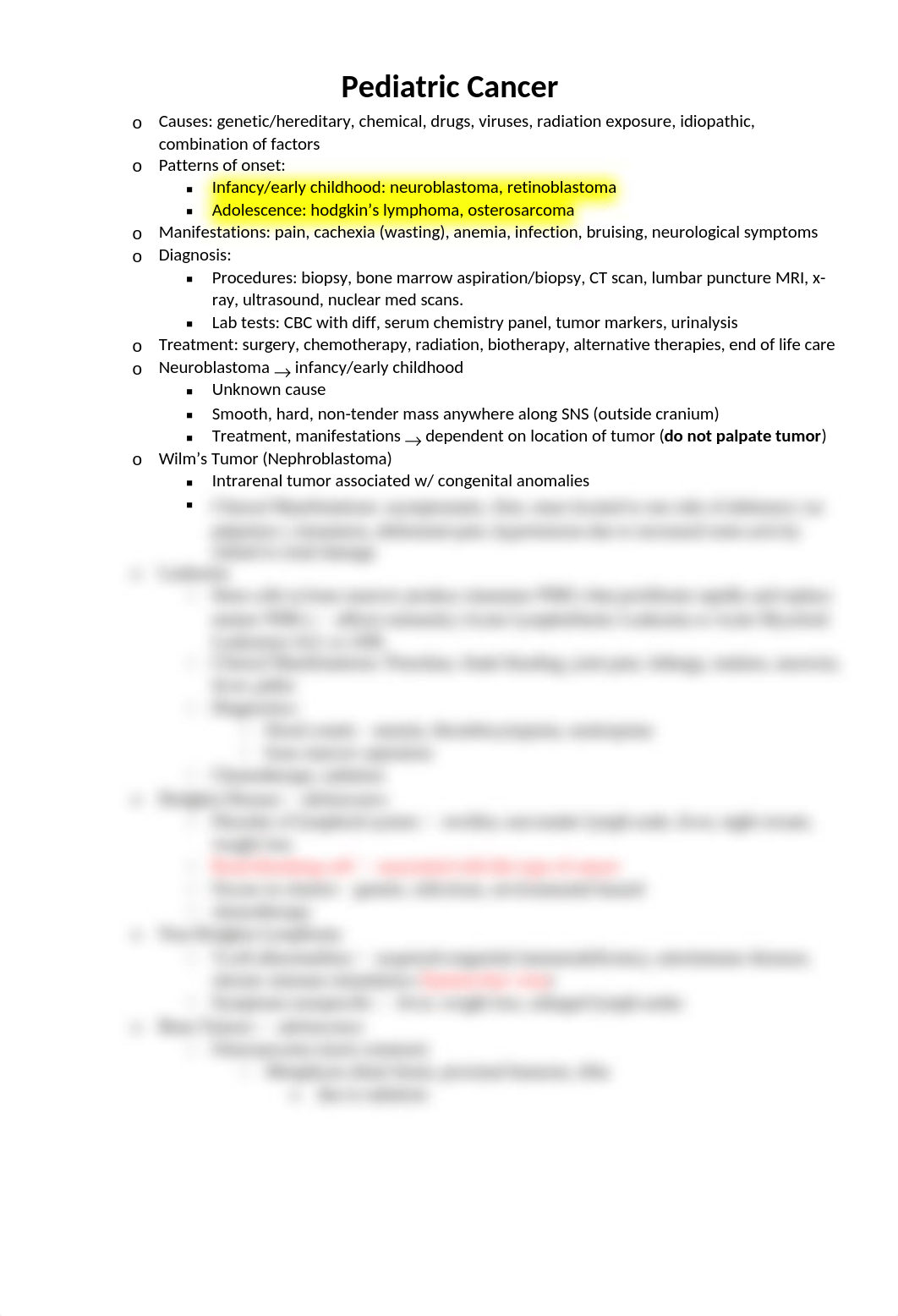 Pediatric Cancer study guide.docx_db7fe4gsoxt_page1