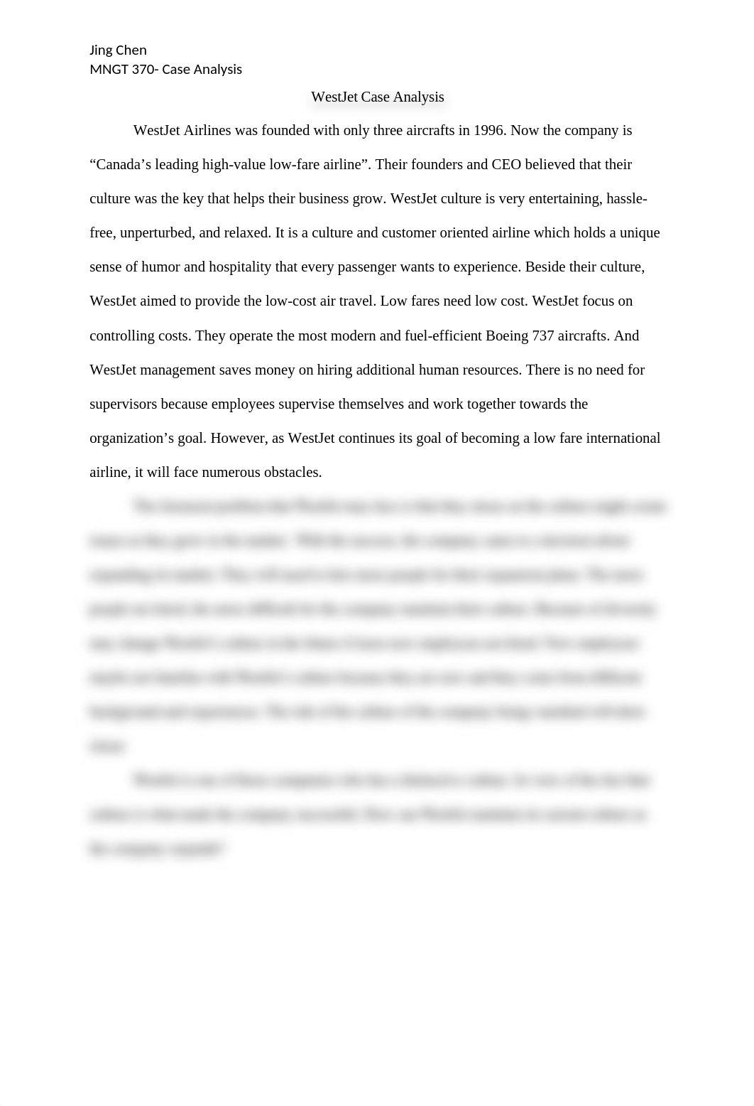 WestJet Case Analysis.docx_db7rc417lxv_page1