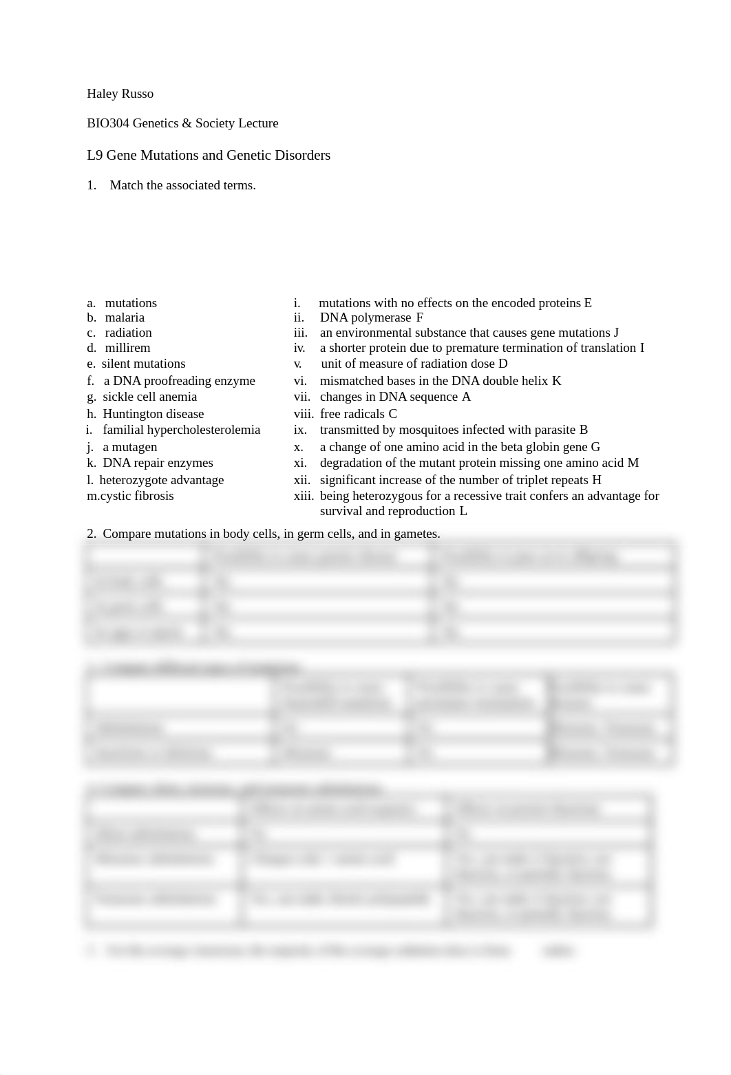 Worksheet BIO304 L9 Gene Mutations and Genetic Disorders (1).docx_db7s1q875v5_page1