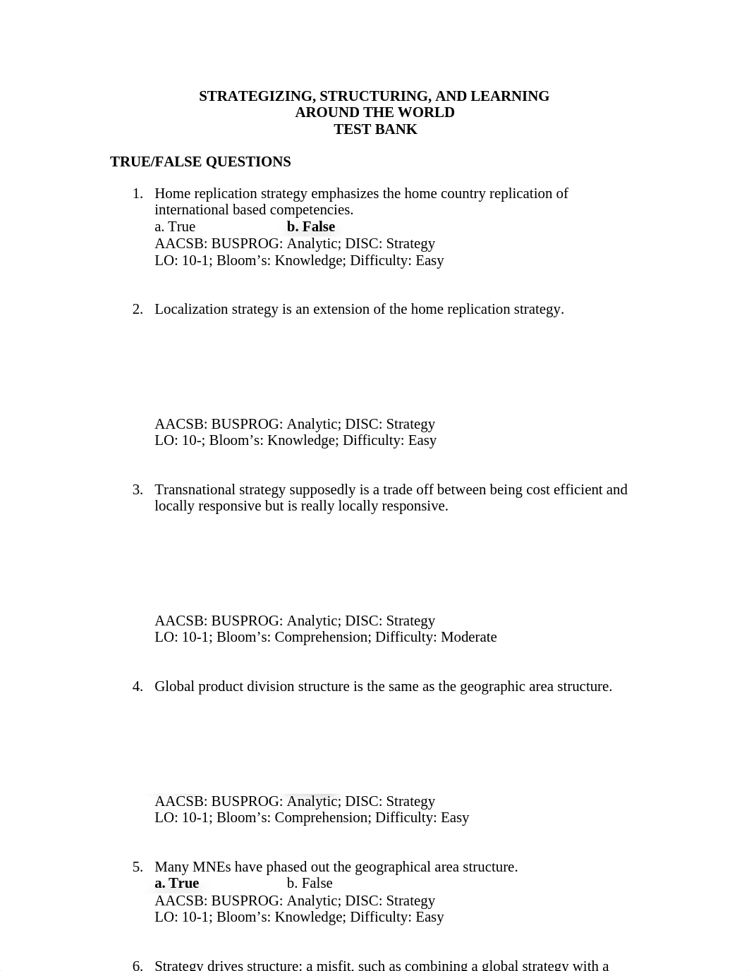 TEST BANK FOR INTERNATIONAL BUSINESS-3RD EDITION PENG MIKE 2020.doc_db7z3pynevl_page1