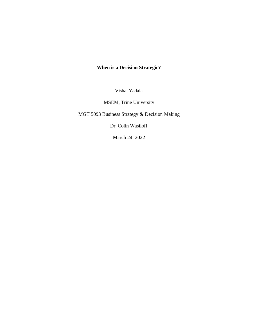 Week 2 - When is a Decision Strategic.docx_db80w1039w2_page1