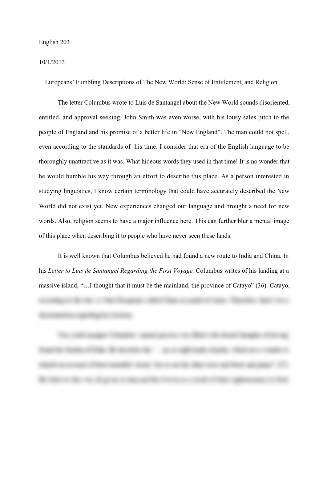 Europeans' Fumbling Descriptions of The New World: Sense of Entitlement, and Religion_db84h6mhxsj_page1