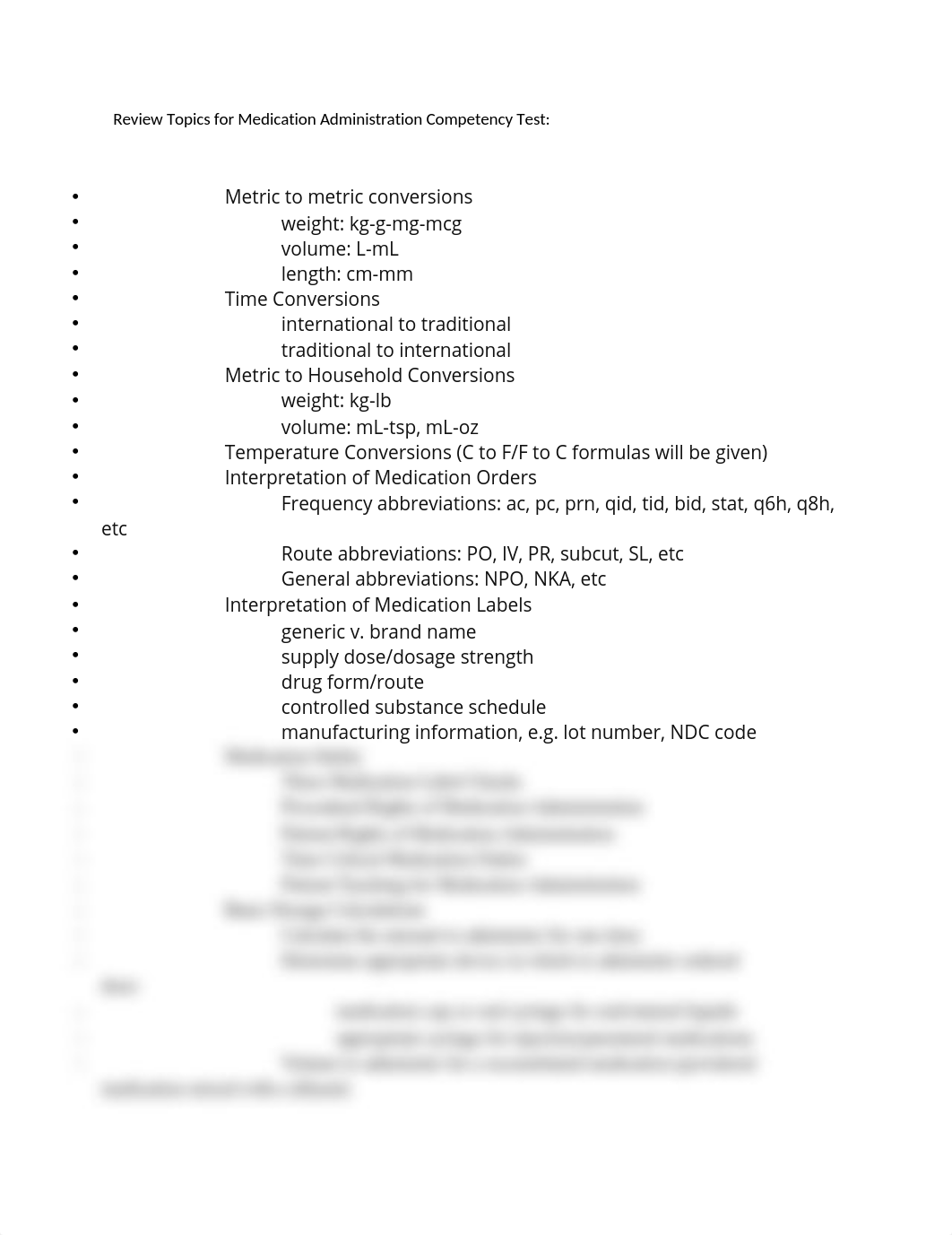 Review Topics for Medication Administration Competency Test 2.docx_db8bte6rfva_page1