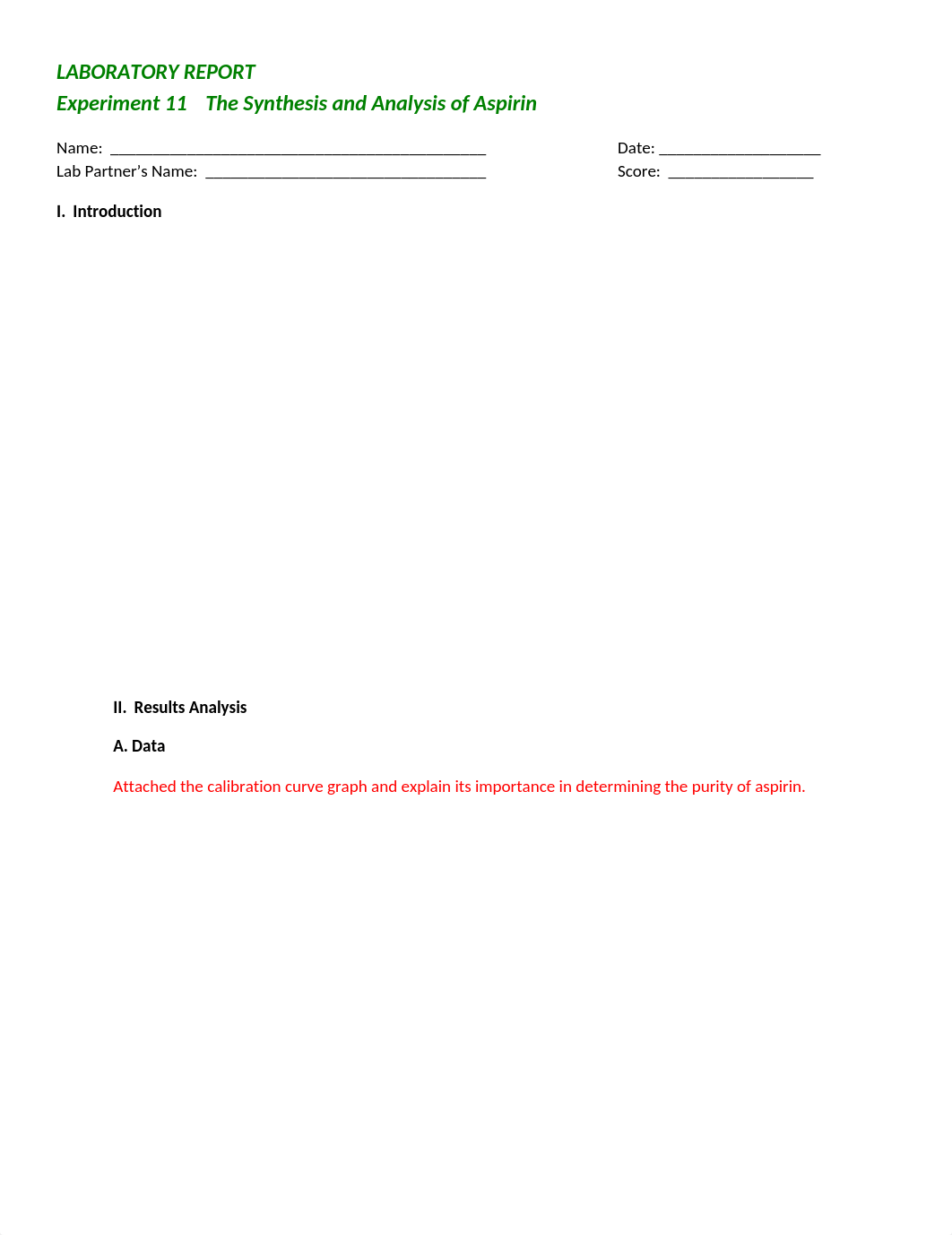 Experiment 11 The Synthesis and Analysis of Aspirin(1) (1)_db8m4tiamci_page1