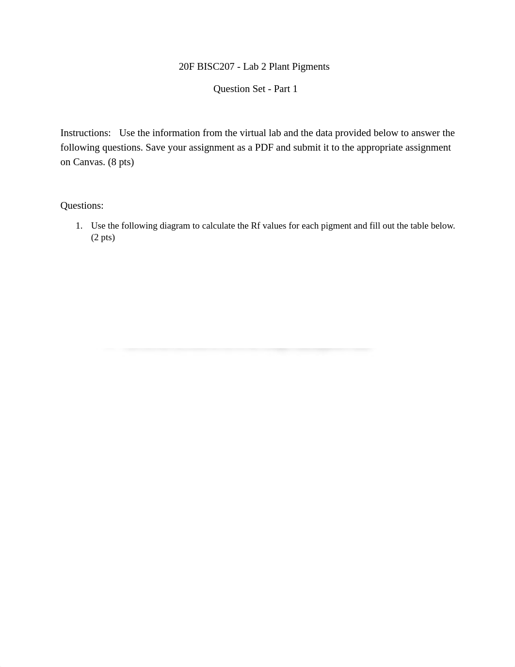 20F BISC207 - Lab 2 Plant Pigments - chromatogram interpretation.pdf_db8qt4h4xqb_page1