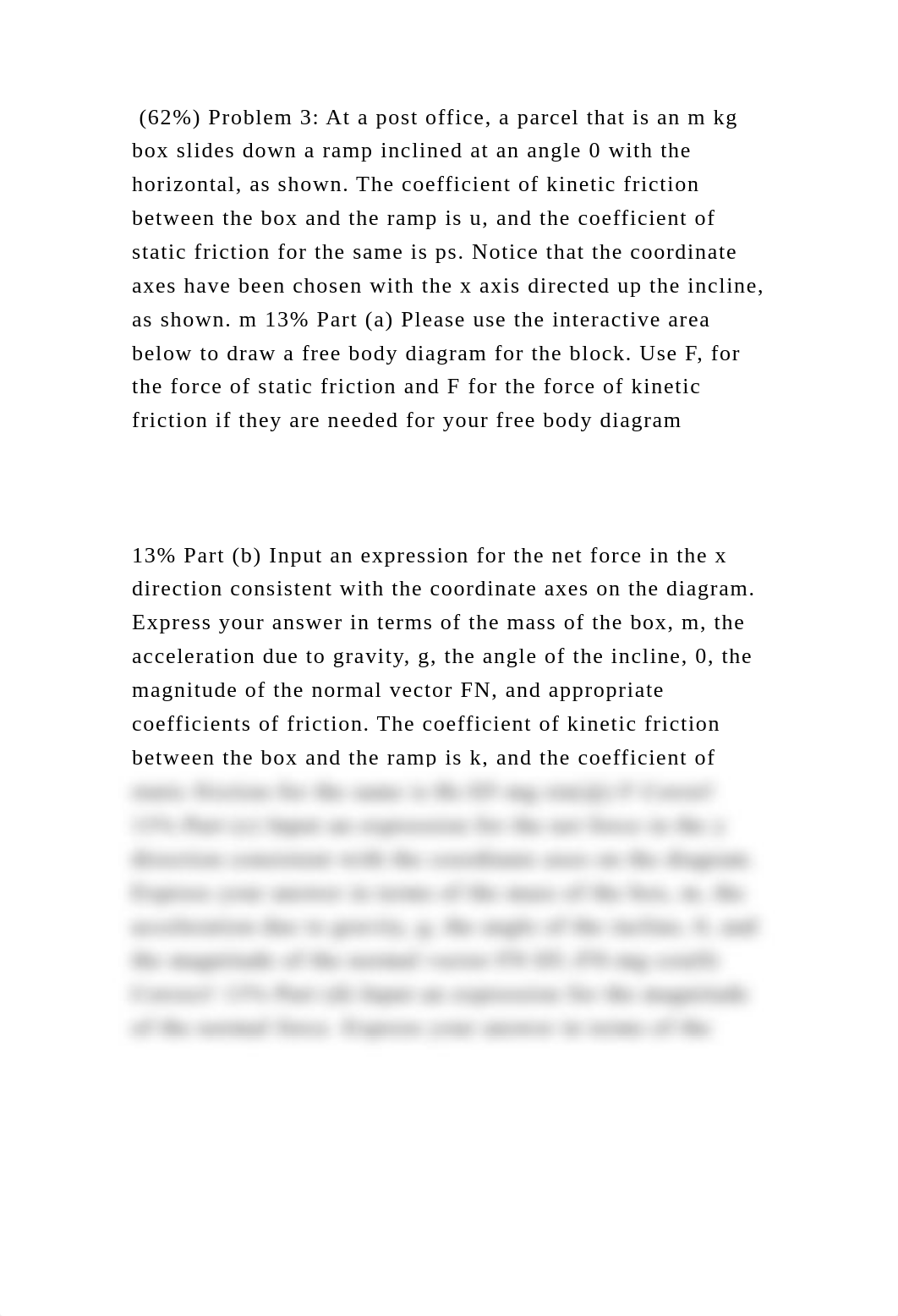 (62) Problem 3 At a post office, a parcel that is an m kg box slide.docx_db8wuicjhu2_page2