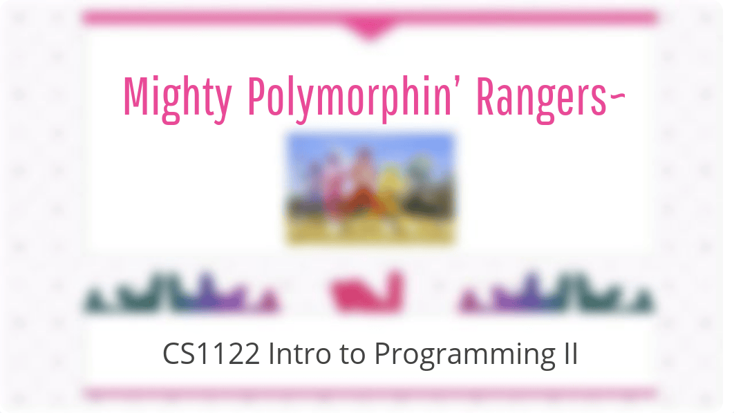 CS1122 - Polymorphism & Interfaces Slides.pdf_db8yo1iulba_page1