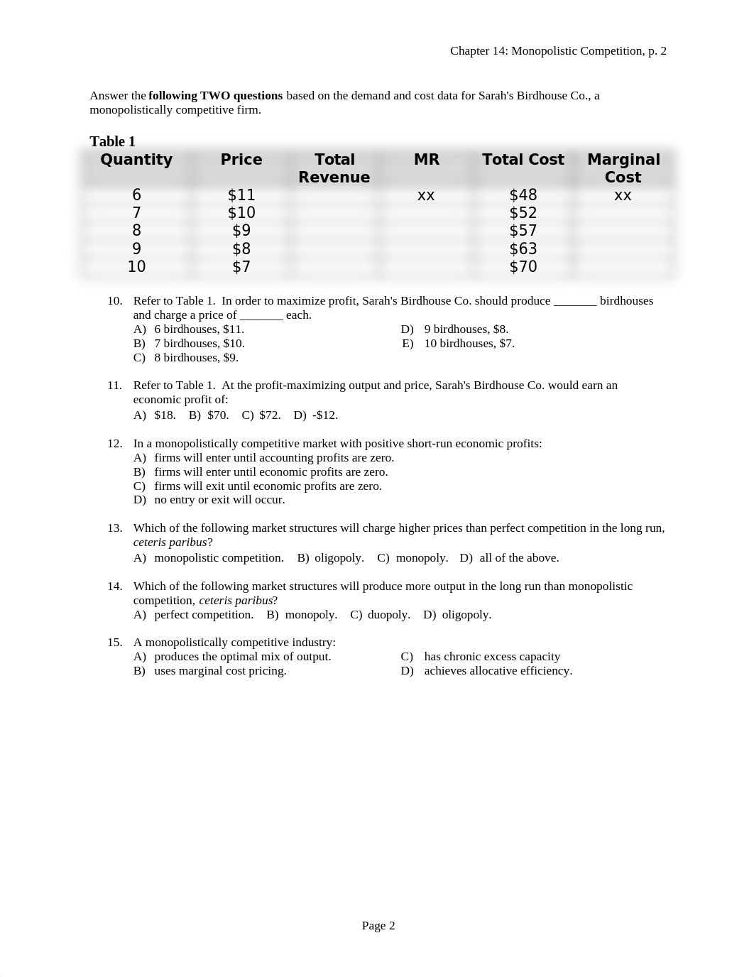 Chapter 14 Practice Multiple Choice Questions (Monopolistic Competition).doc_db94mszr5an_page2