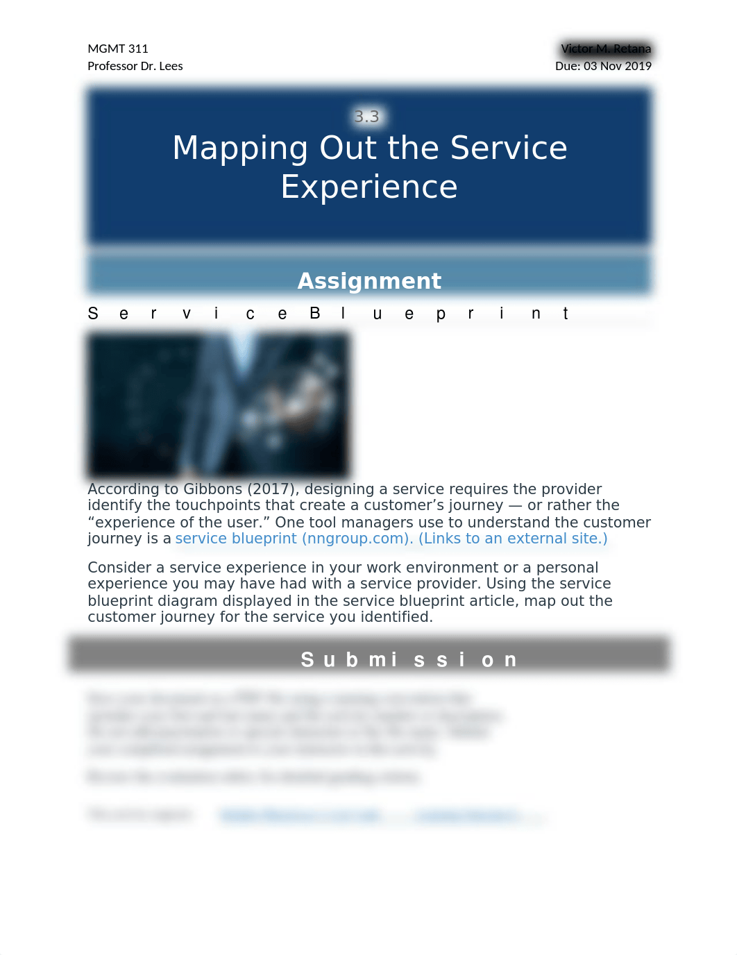 3.3 Mapping Out the Service Experience - Assignment - Service Blueprint (UL - CH).docx_db95vk7w0bn_page2