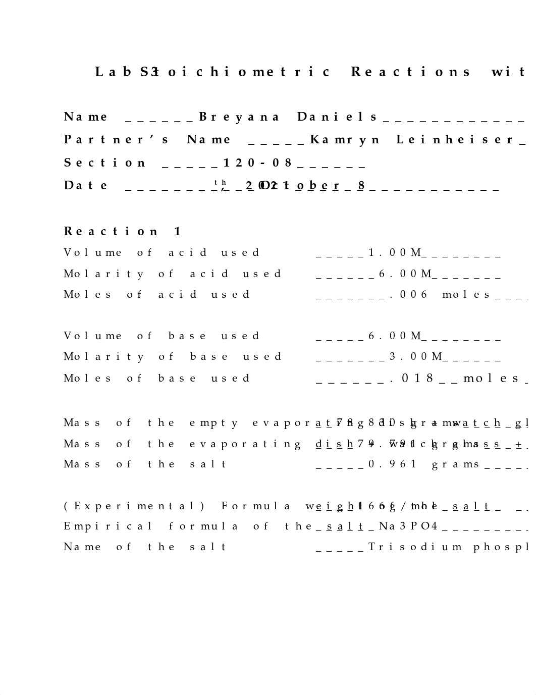 Lab 3   Stoichiometric Reactions with Phosphoric Acid Report Sheet.docx_db9blzwk4ov_page1