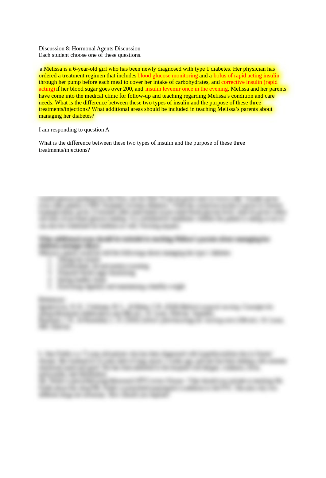 Pharm Discussion 8- Hormonal Agents Discussion.docx_db9i6gil0vn_page1