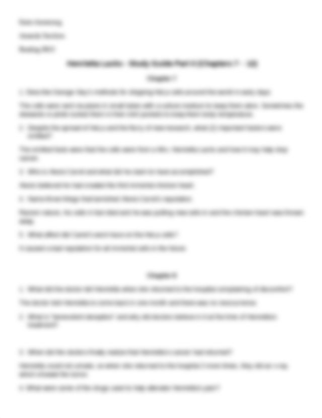 Henrietta Lacks.- Study Guide Part II doc.docx_db9nf7p58wo_page1