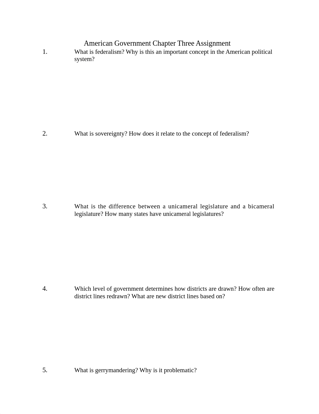 American Government Chapter Three Assignment.docx_db9oshfsetl_page1