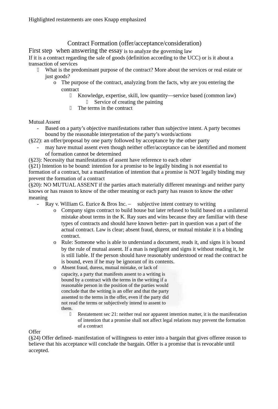 Knapp Contracts Outline (A+ Fall 2019) .docx_db9zq4qflmj_page1