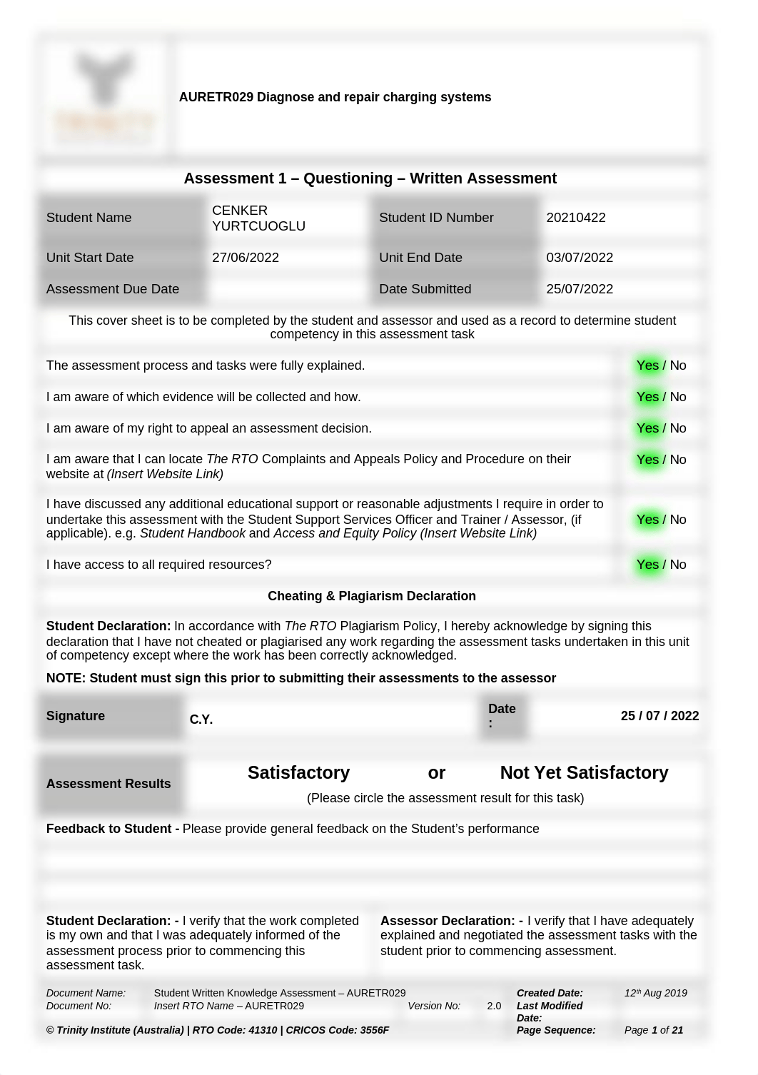 AURETR029_ Assessment 1_Written Knowledge_Questions_V2.docx_dbacugvqjns_page1