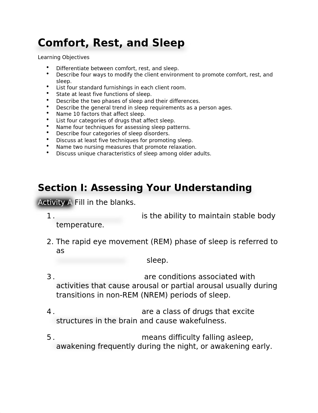 Comfort, Rest, and Sleep Worksheet.docx_dbaigl9kbj3_page1