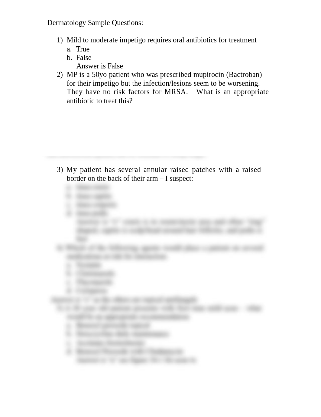 Dermatology Sample Questions.docx_dbapcxhtsuo_page1