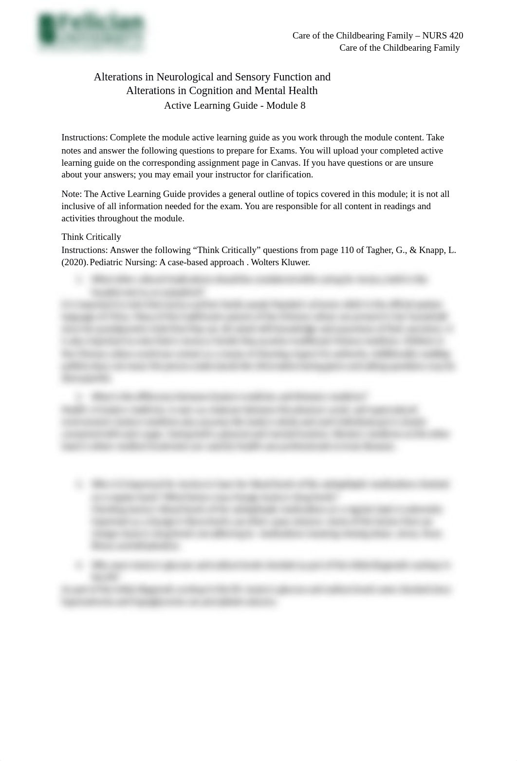 Alterations in Neurological and Sensory Function and Alterations in Cognition and Mental Health - Ac_dbaxq8gjnuq_page1