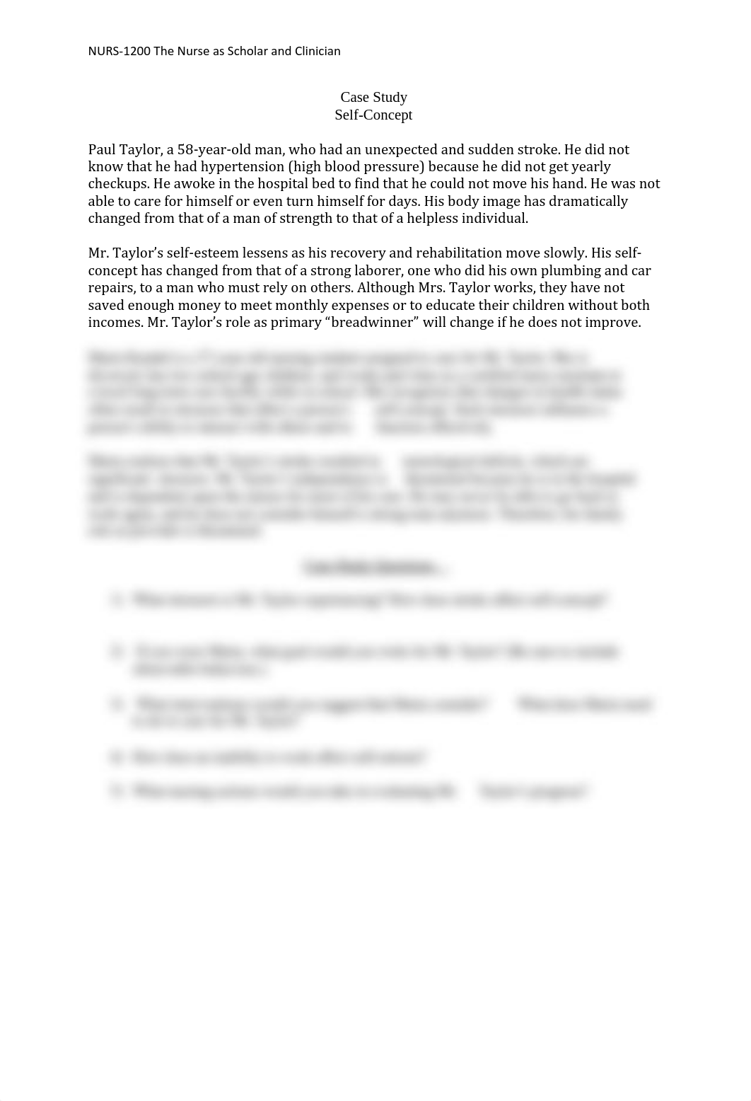 NURS 1200- Mr. Taylor Case Study.pdf_dbayq3efjif_page1