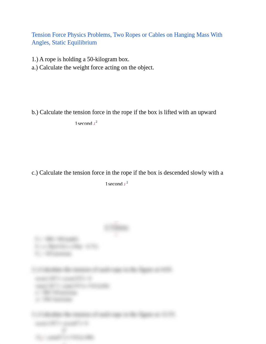 Tension_Force_Physics_Problems_Two_Ropes_or_Cables_on_Hanging_Mass_With_Angles_Static_Equilibrium_dbb9bd5nbx6_page1