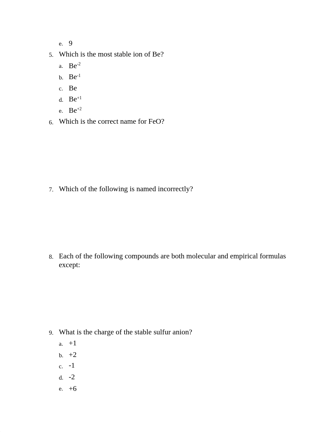 Questions from Previous Chemistry 115 Exams_dbbj8en282j_page2