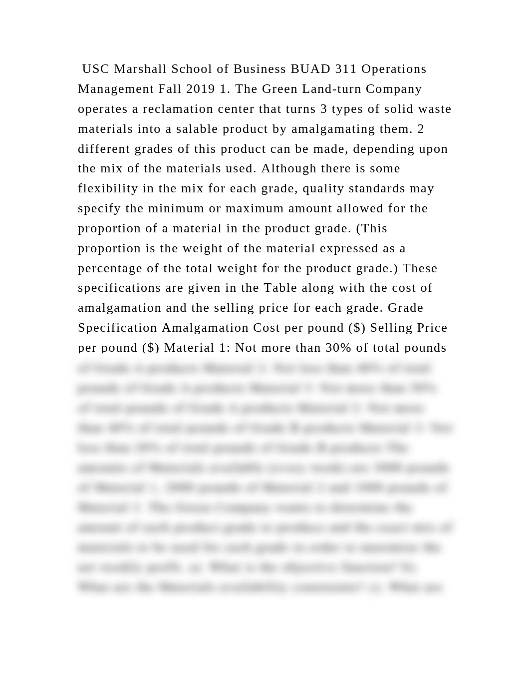 USC Marshall School of Business BUAD 311 Operations Management Fall 2.docx_dbbtz8tt0ln_page2