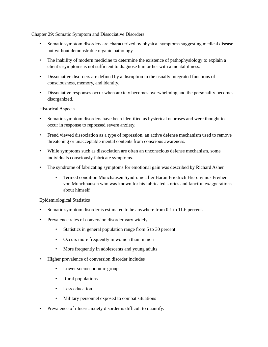 Somatic Symptom and Dissociative Disorders Outline.pdf_dbbw04of6e7_page1