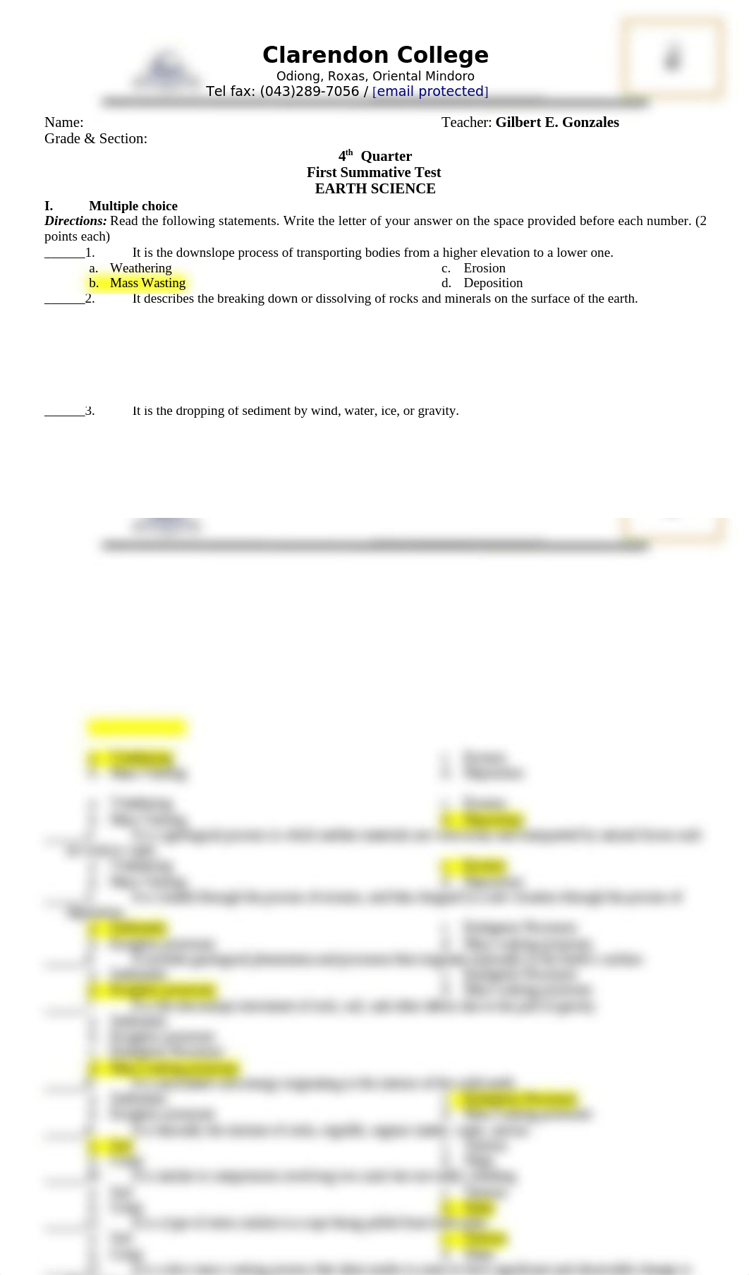 4Q(1st Summative Test) Earth Science.docx_dbcpplemh72_page1