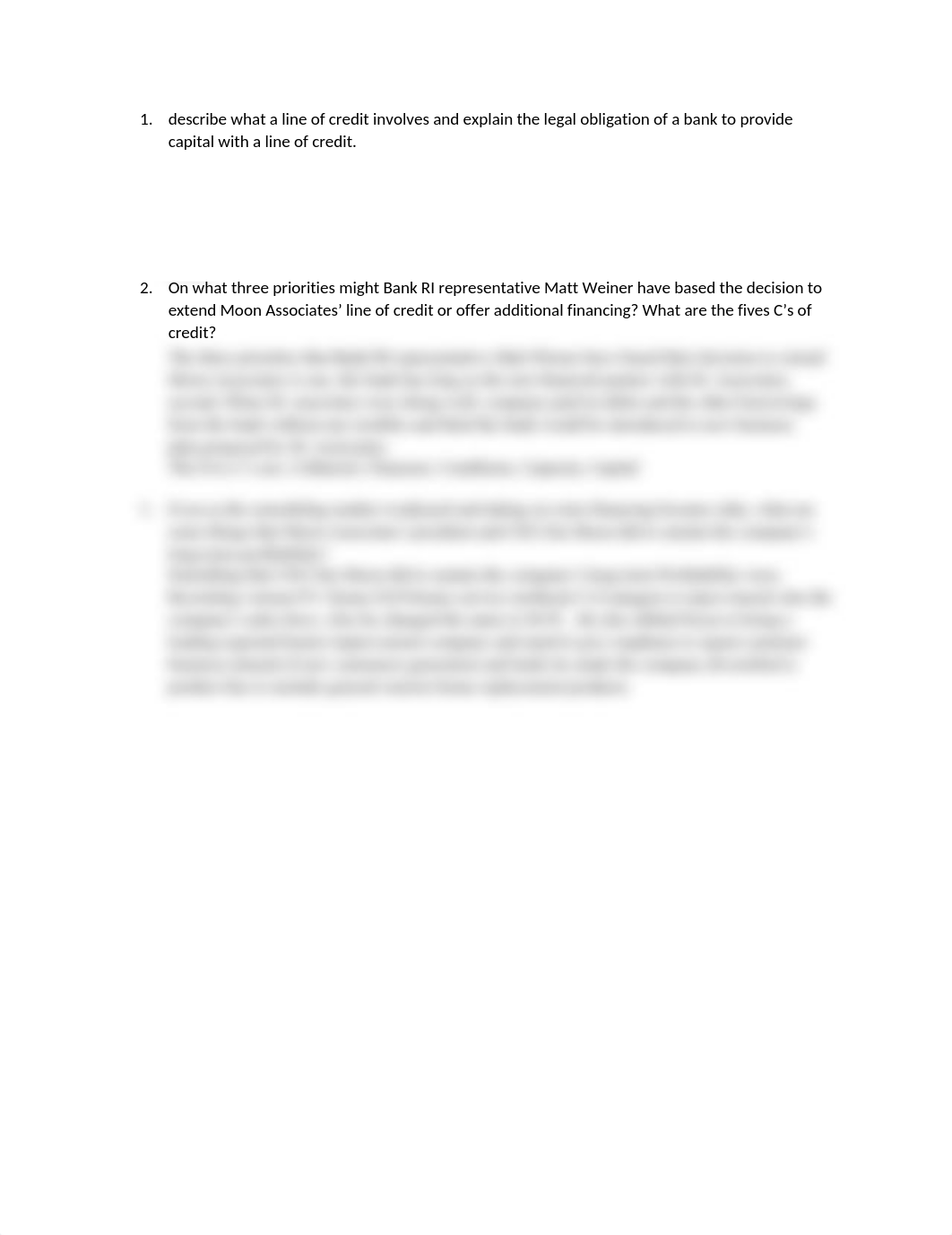 describe what a line of credit involves and explain the legal obligation of a bank to provide capita_dbd01fuq1li_page1